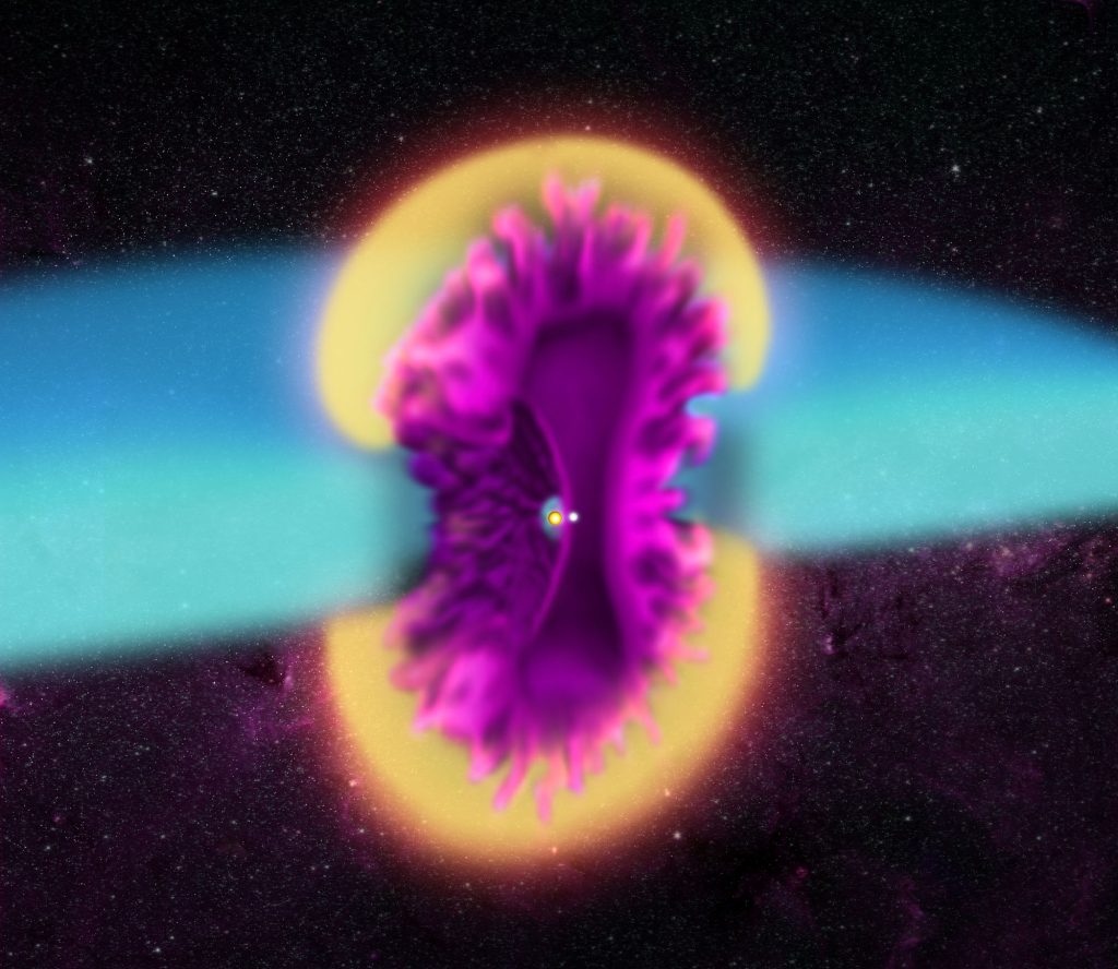 Eine wunderschöne Nova-Explosion und wie sie entstand