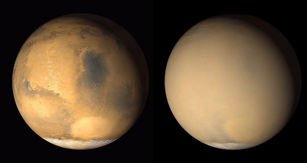 Die Langfrist-Wettervorhersage für den Mars: Der nächste Staubsturm kommt