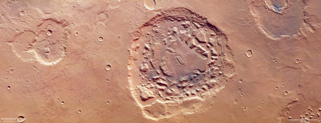 Mars-Landschaft: Supervulkan oder Einschlagkrater?