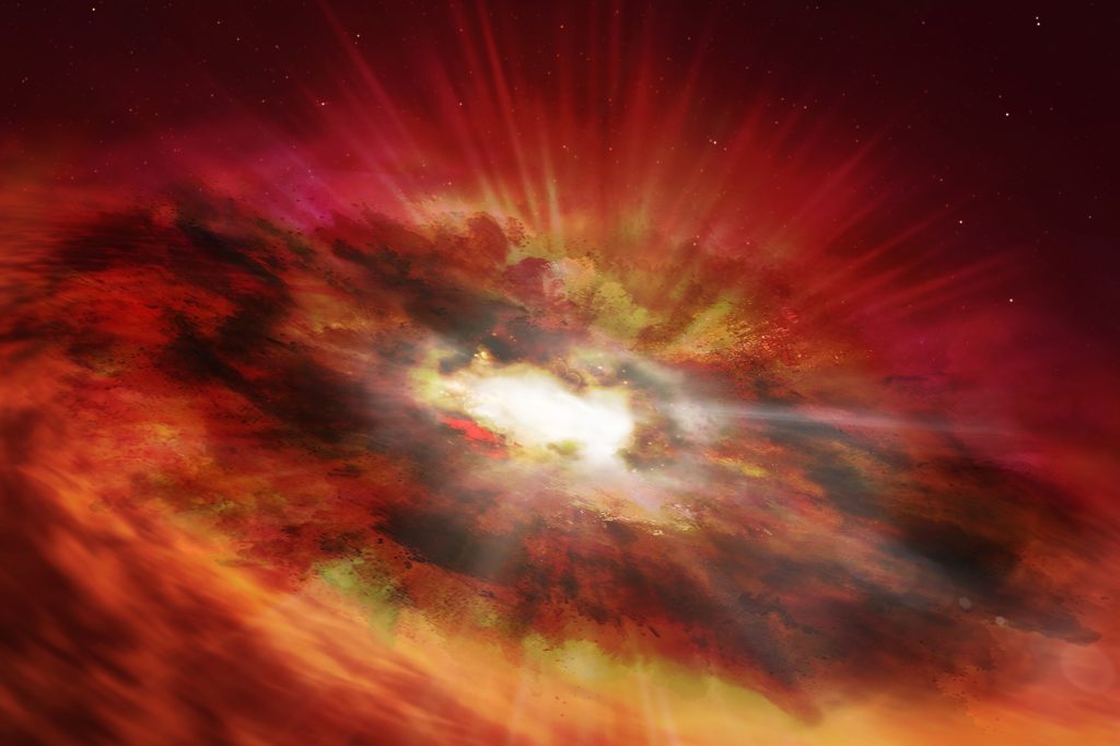 Schnell wachsendes Schwarzes Loch entdeckt