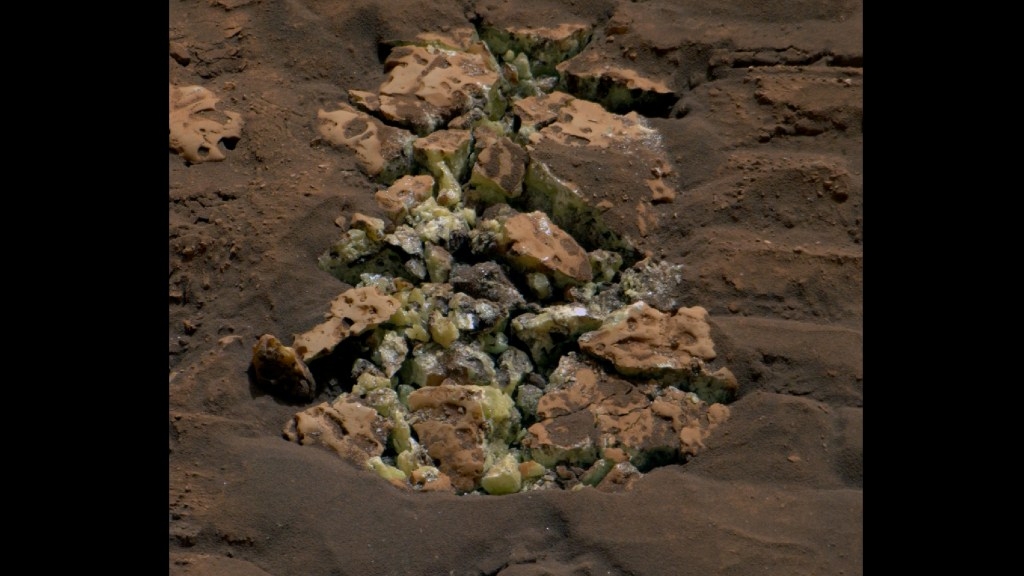 Reiner Schwefel auf dem Mars